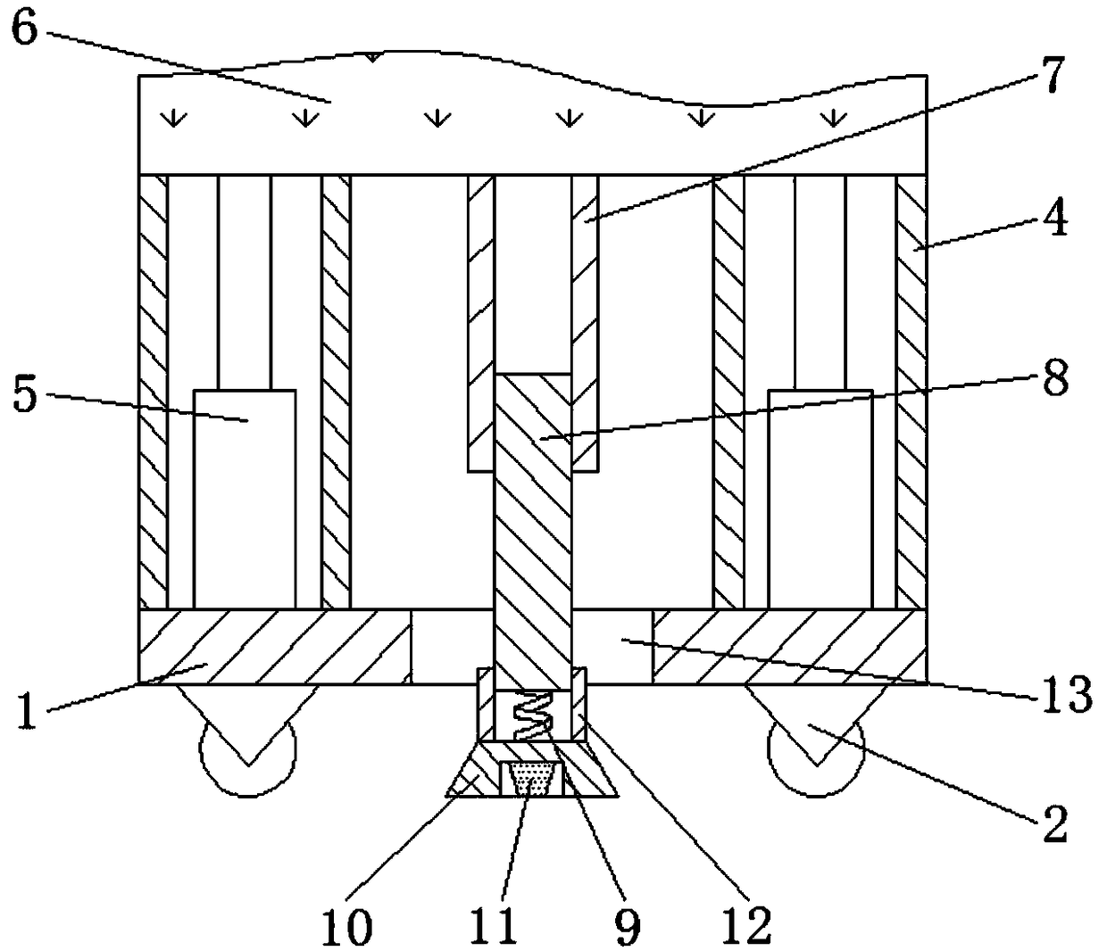 Teaching table with adjustable height based on computer technology