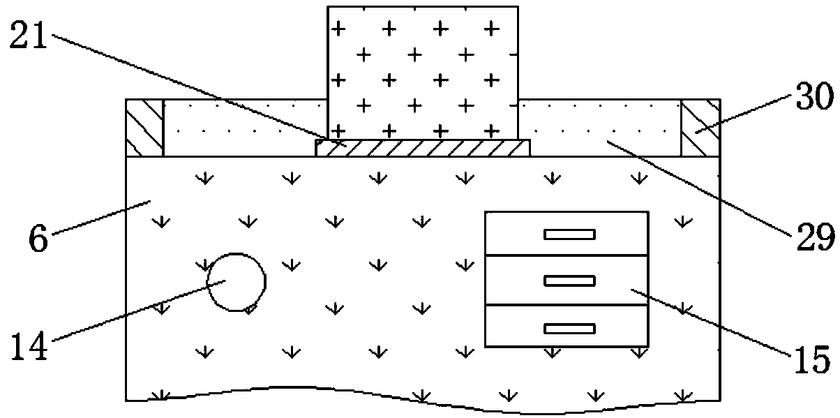 Teaching table with adjustable height based on computer technology