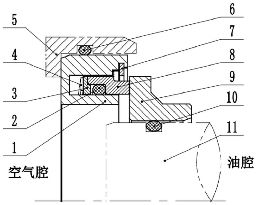 A constant elastic coating involute spiral groove long-life sealing device