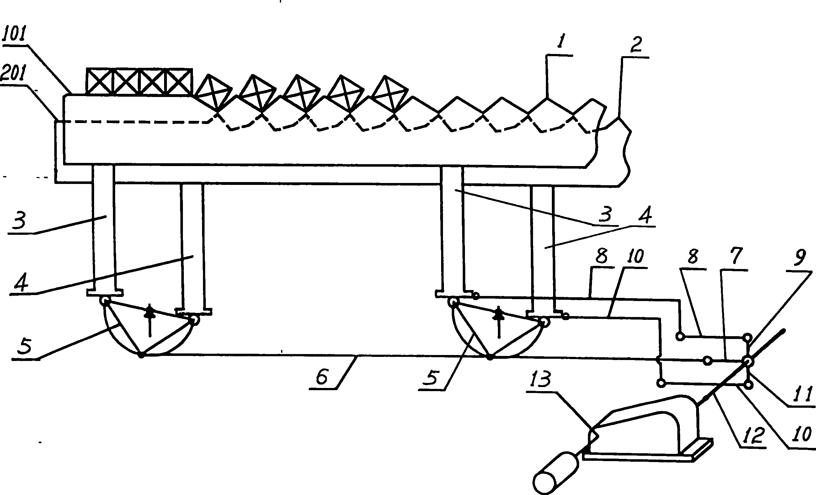 Straight tooth blank-feeding mechanism for square blank overturn cooling bed