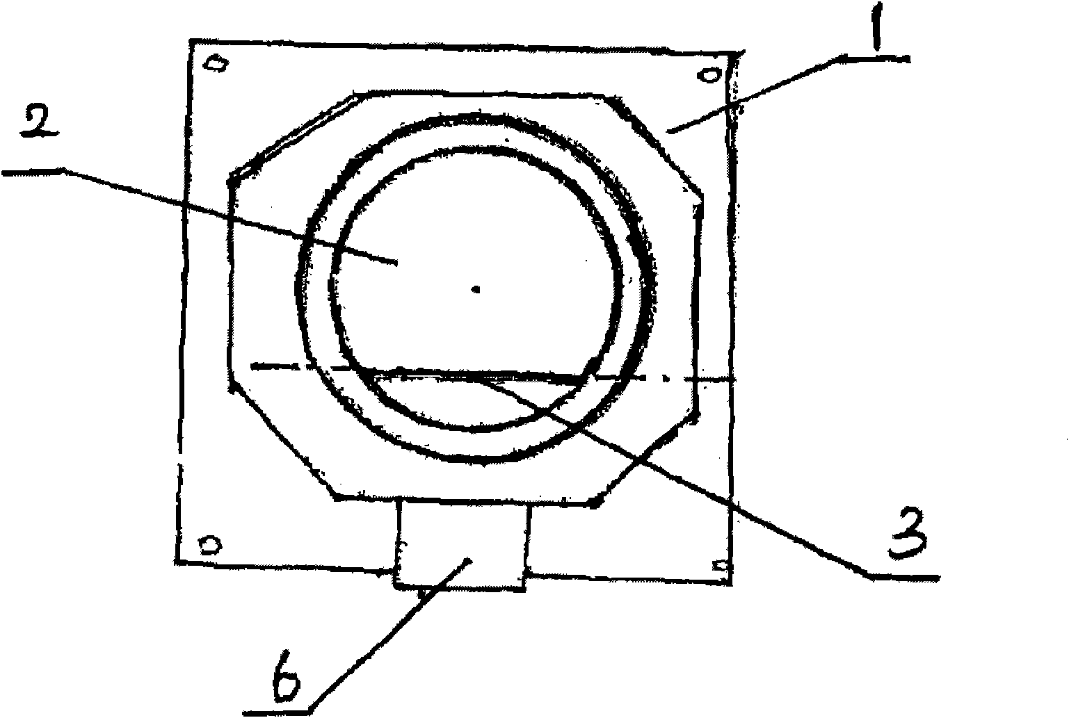 Valve device for exhaust duct