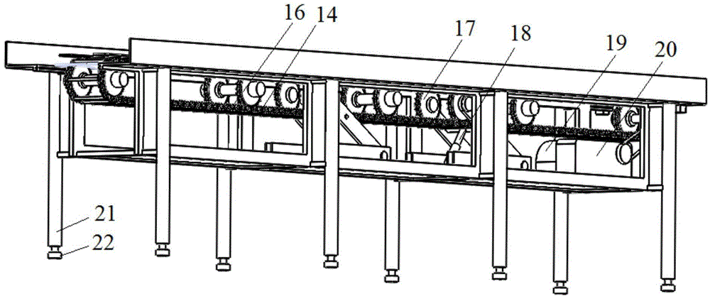 Radioactive waste bin batch-conveying and measuring device