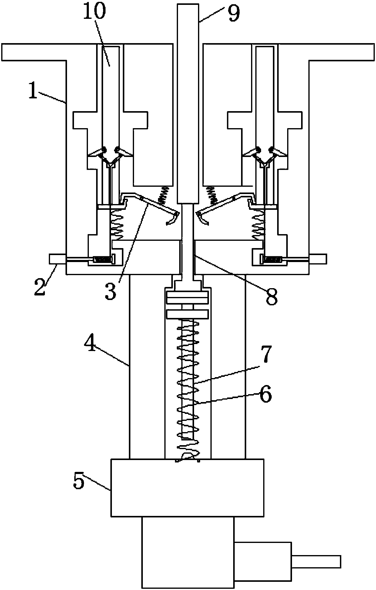 Pressure sensor with protection rod