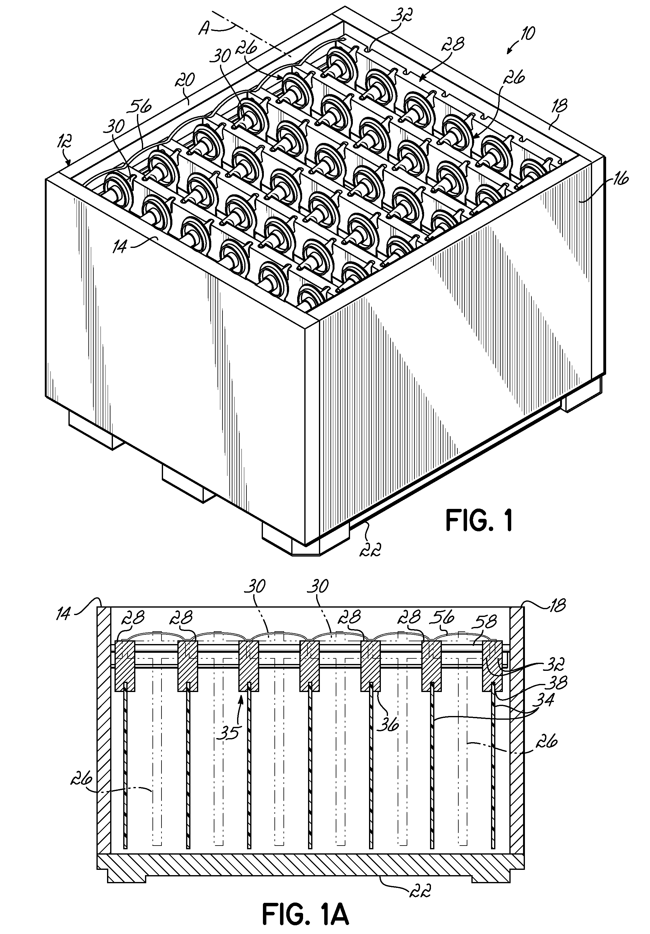 Method of Loading/Unloading Product From Container Having Movable Pouches