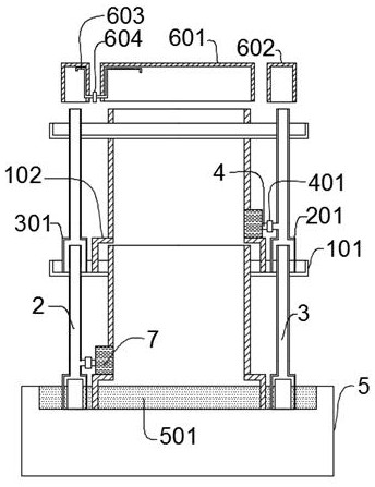 Liquid-sealed controlled-atmosphere storage tank and method based on combination of monomer structures