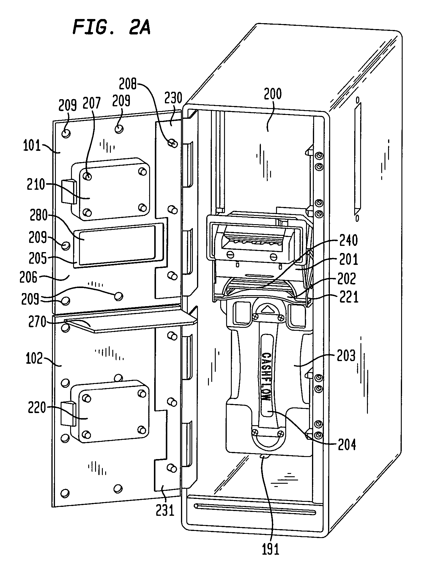 Two door electronic safe