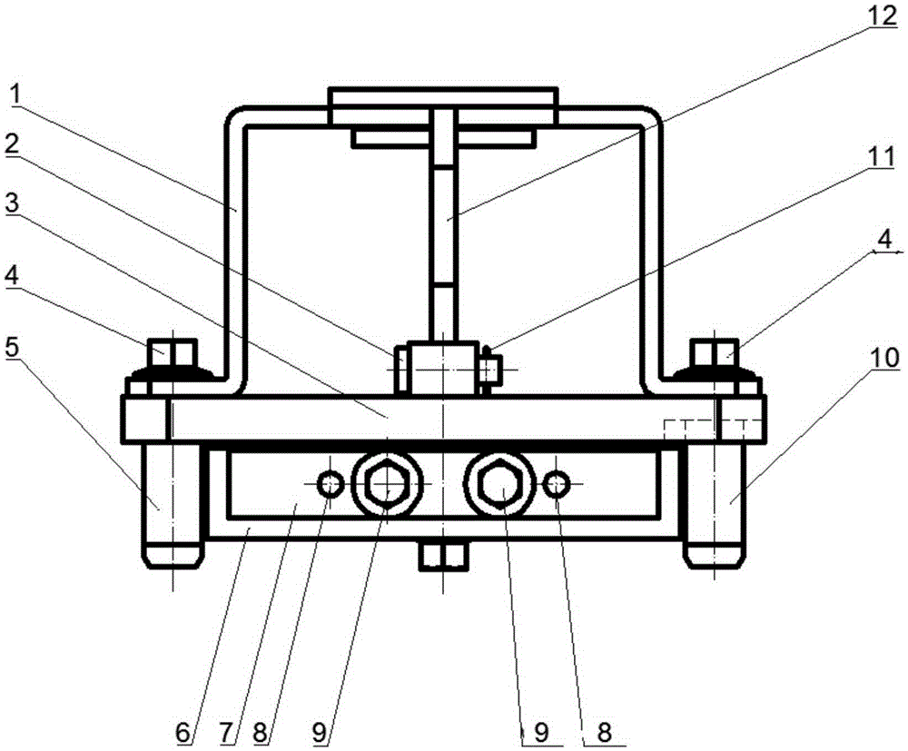 Pressing device of engine flange bearing bush