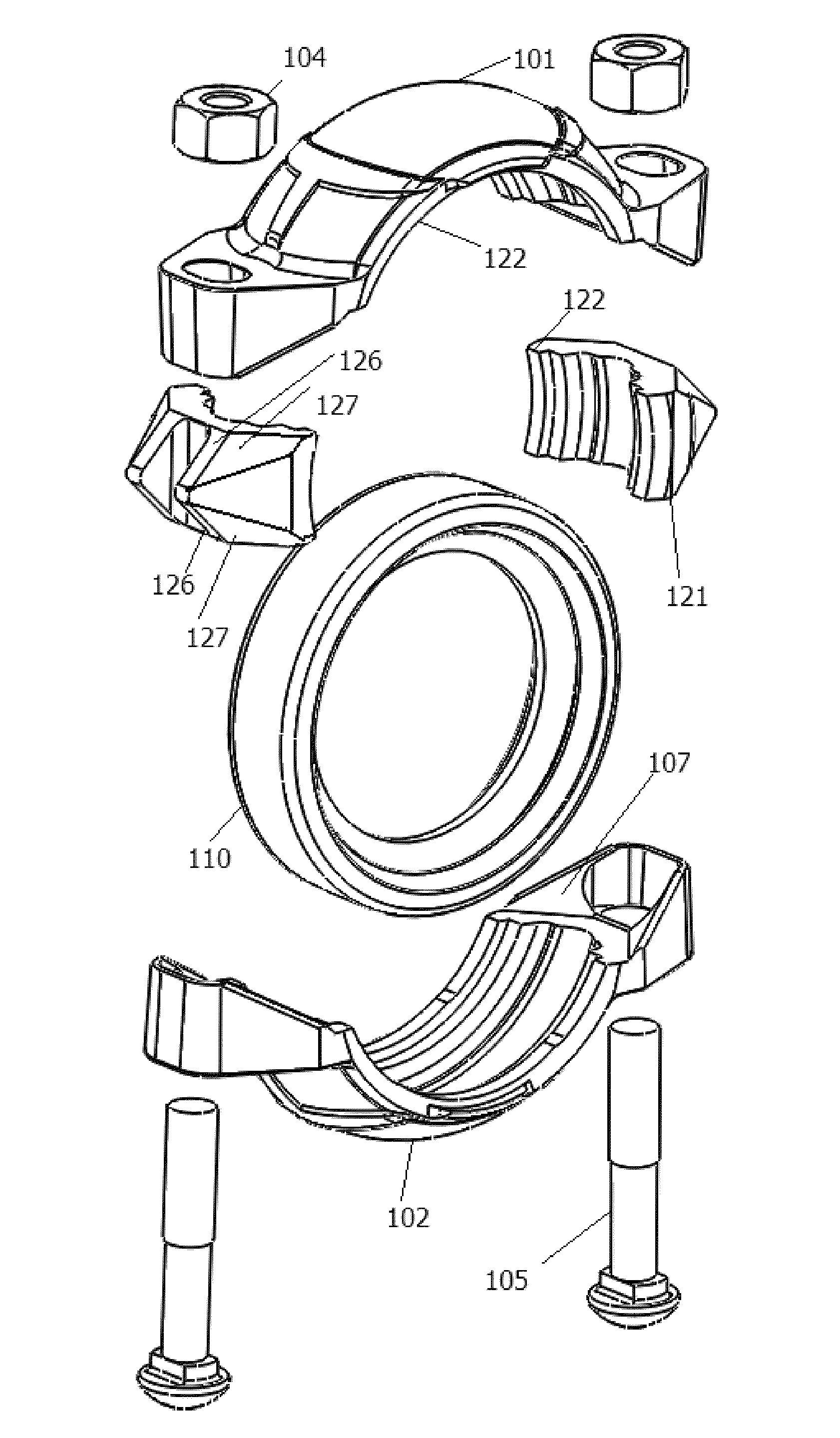 4-way compression grooved coupling