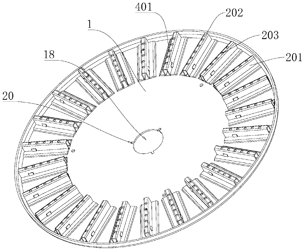 Lamp heat dissipation structure and ceiling lamp