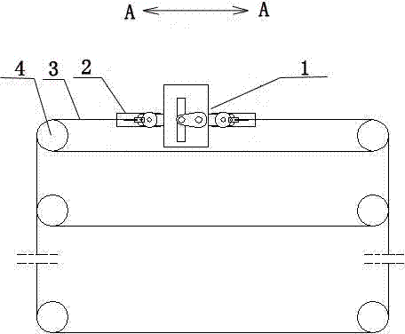 Power transmission system for planting edible fungi