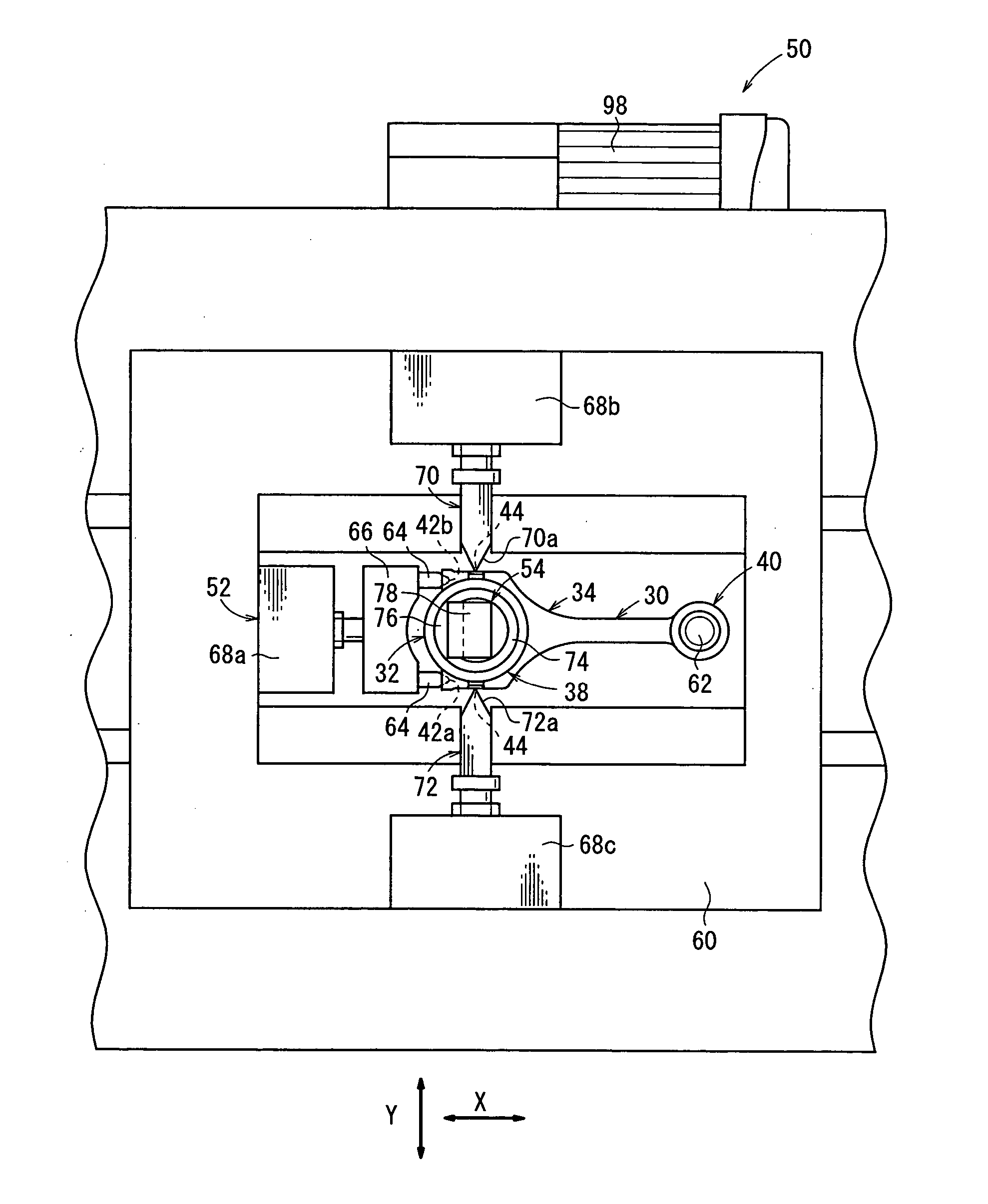 Method of and apparatus for cracking connecting rod