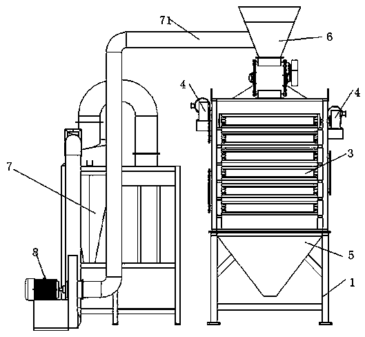 Biomass particle cooler