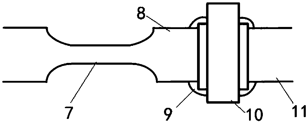 Oil-immersed transformer fault detection device based on micro-nanofiber optical fiber evanescent field