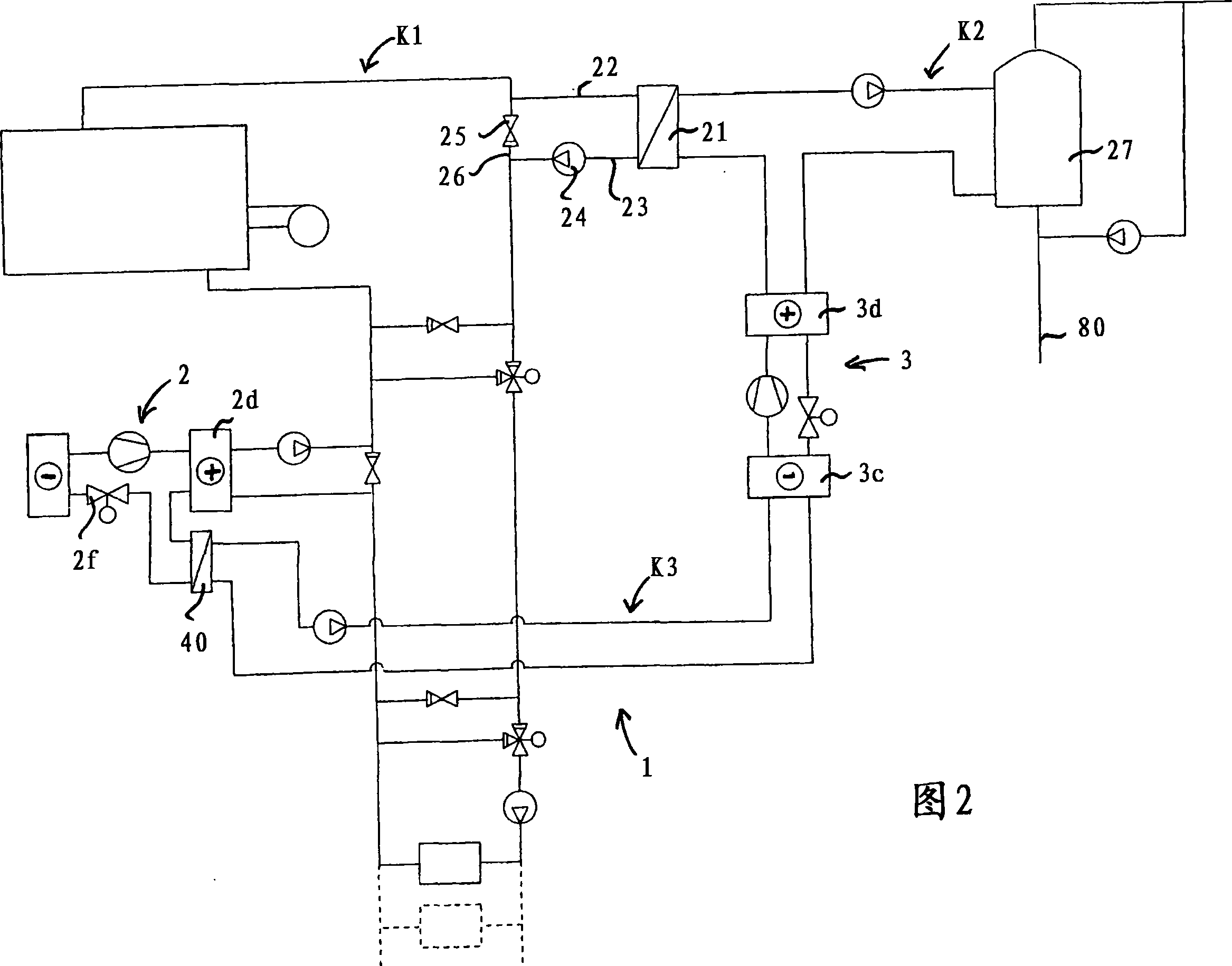 Heating installation and heating method