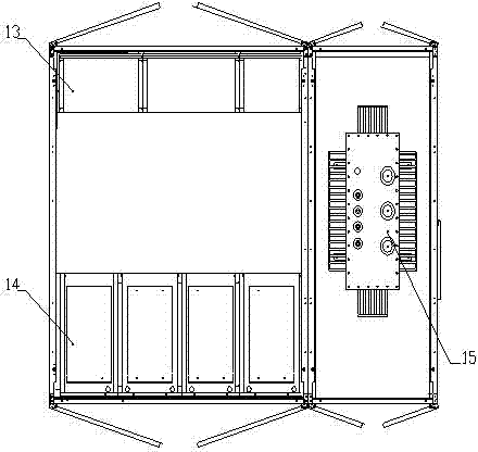 Low-voltage withdrawable integrated transformer room