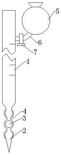 A large-capacity alkaline burette