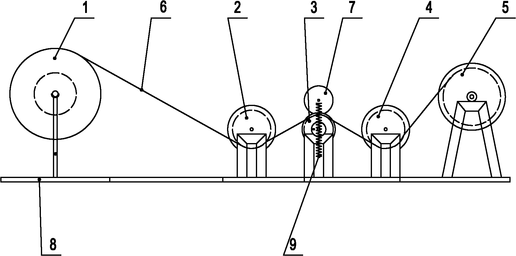 Winding steel wire machine