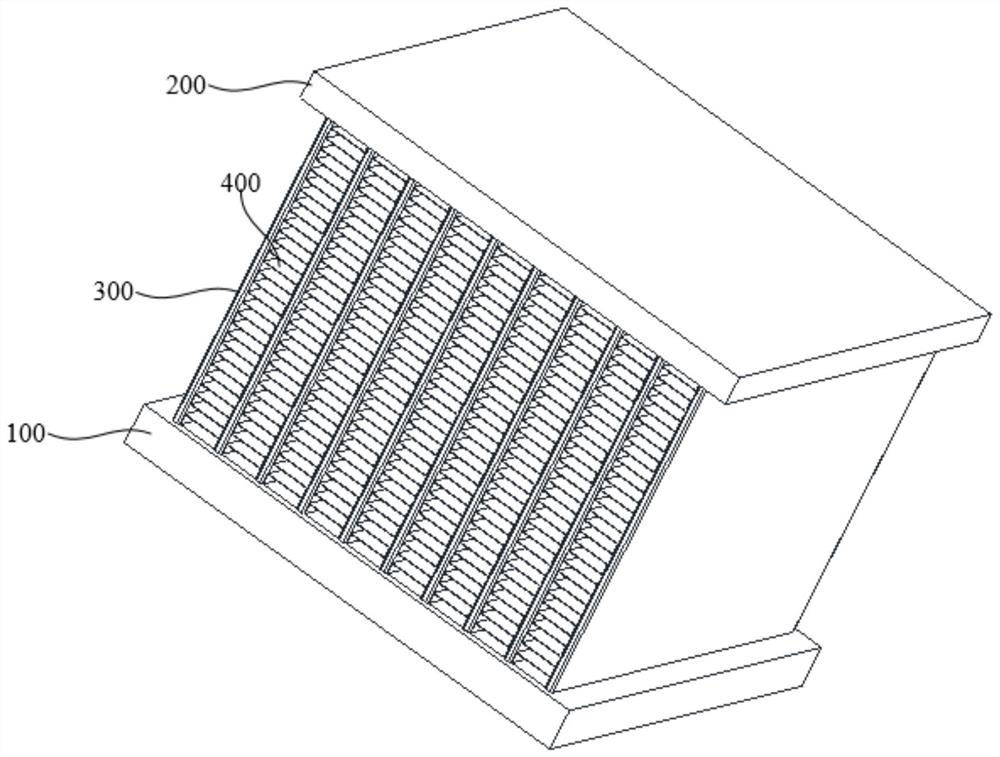 Phase change suppression radiator of 3D cavity structure, preparation method and electronic equipment