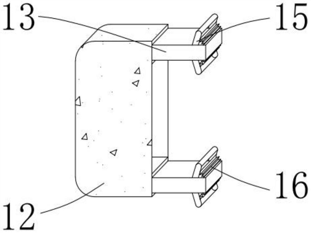 Tower footing fixing device and method for 5G signal tower