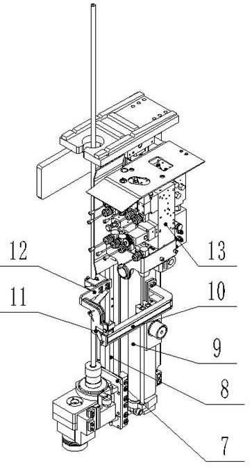 Anchor drilling jig provided with rod-protection mechanical hand and used for coal mine