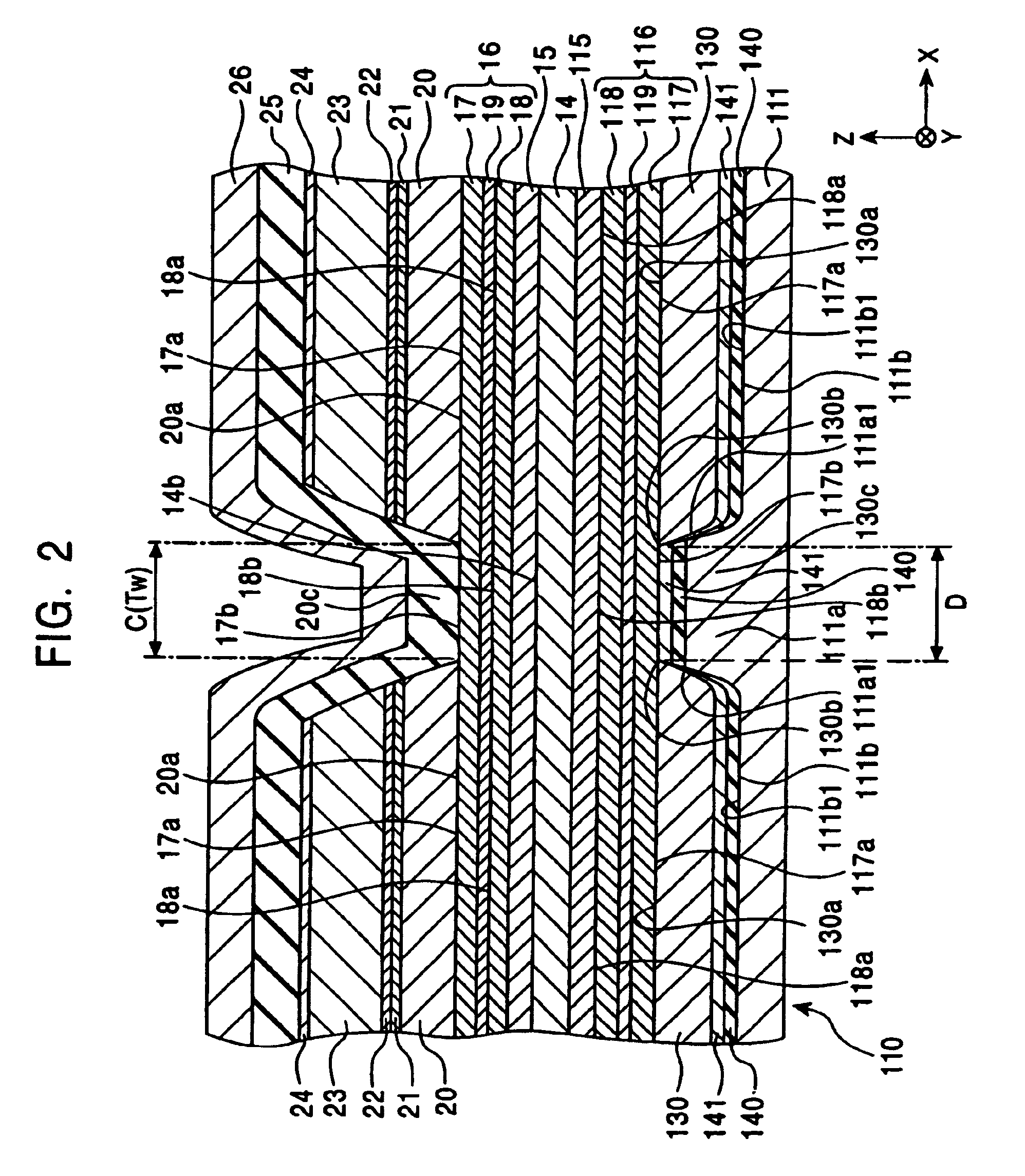 Magnetic sensor having free layer additionally provided with magnetic anisotropy by shape anisotropy