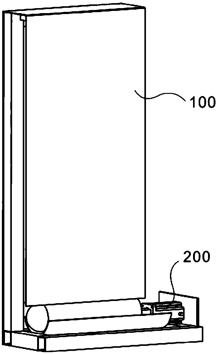 Rotary semi-closed nuclear detection release device