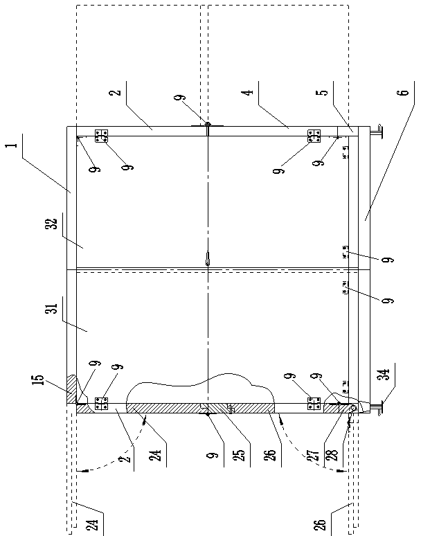 Unit modular folding mobile house suitable for combined use