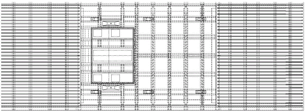 Ceiling fault surface structure of urban rail stainless steel vehicle