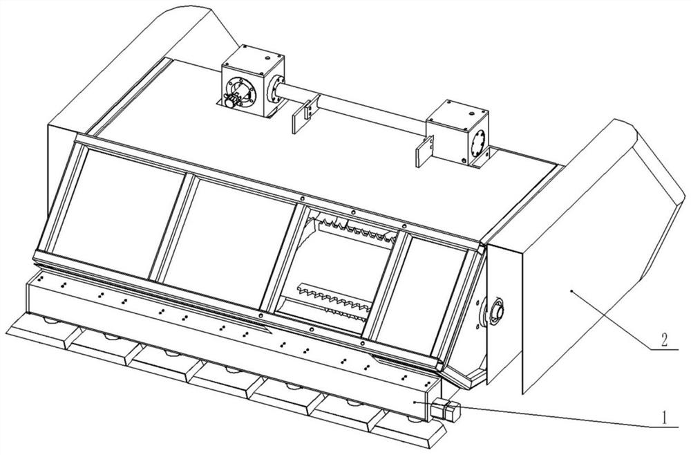 Profiling stubble breaking device and method of silage corn harvester