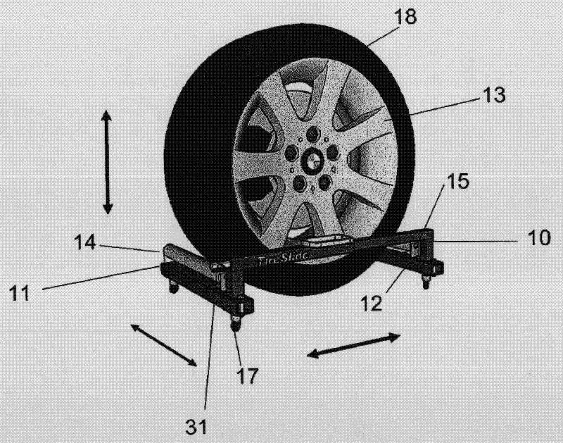 Tire changing device