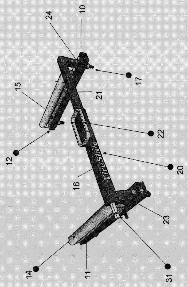 Tire changing device