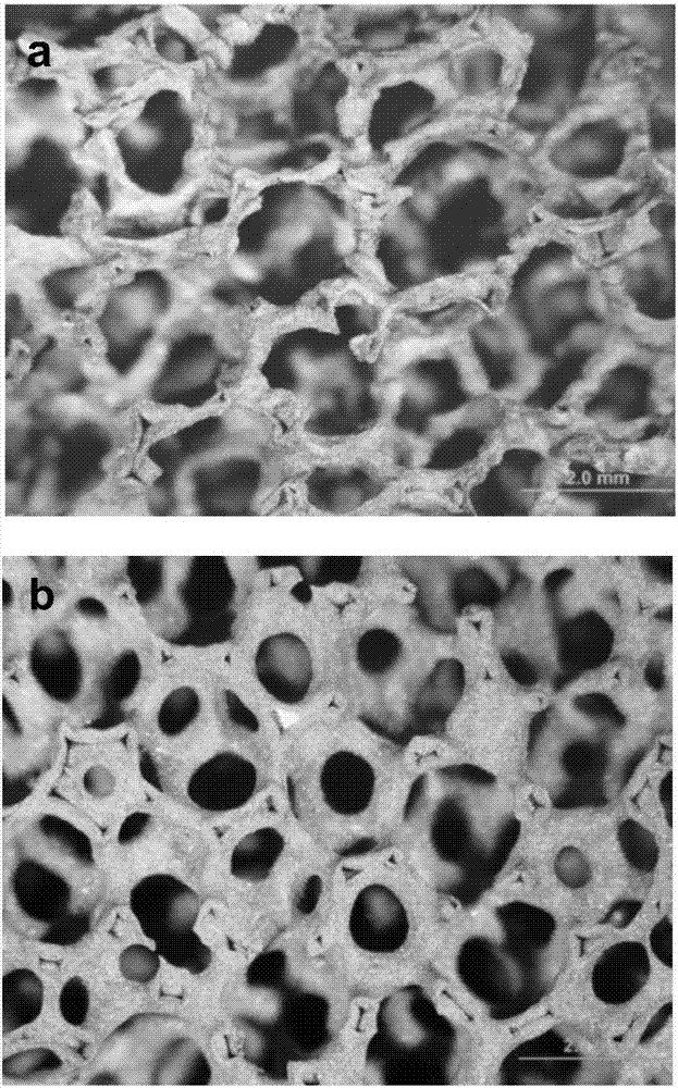 Foam-structure catalyst used in reaction for preparing benzyl alcohol from benzaldehyde through hydrogenation and preparation thereof