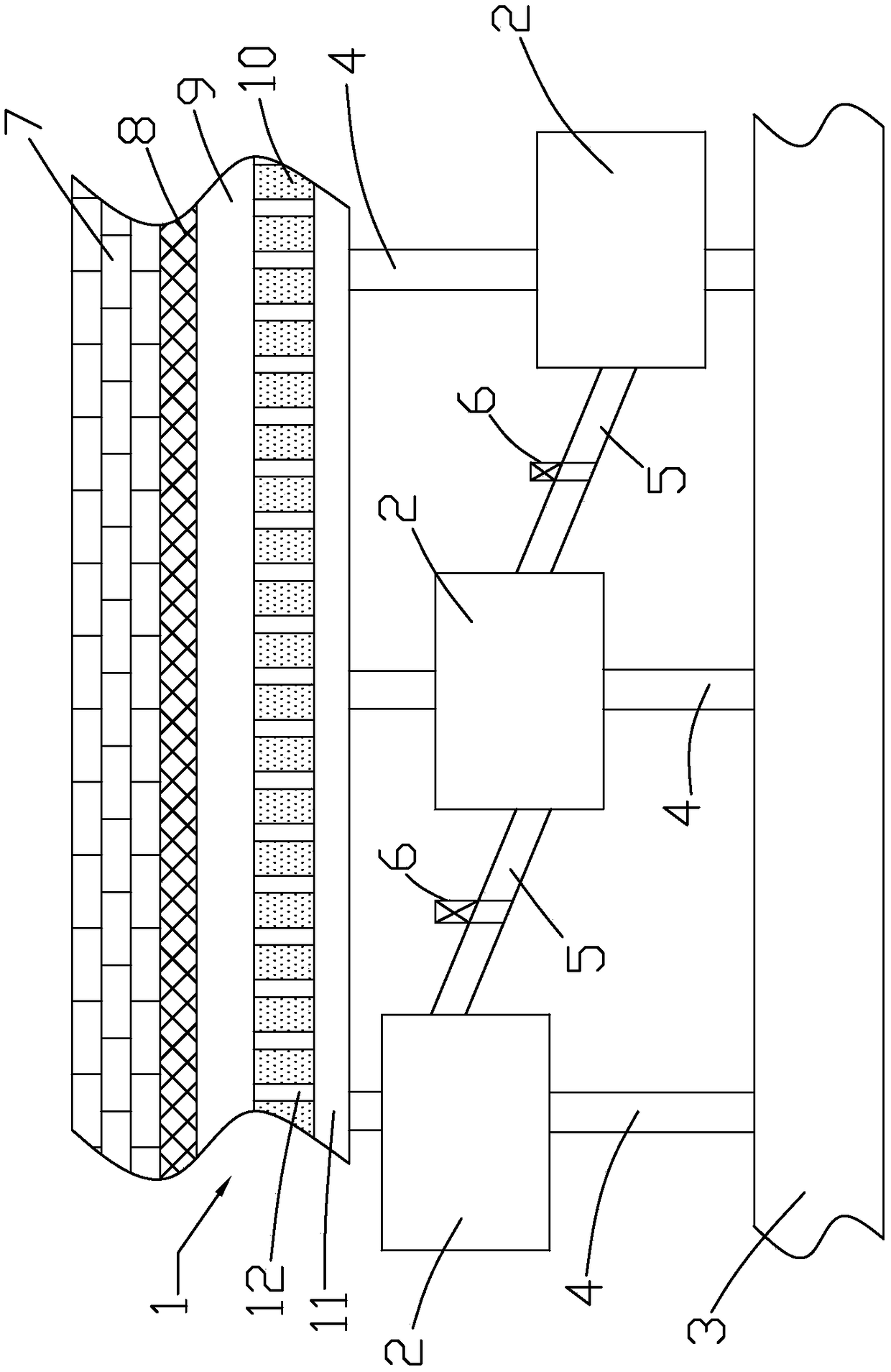 A sponge city road rainwater infiltration system and its construction method