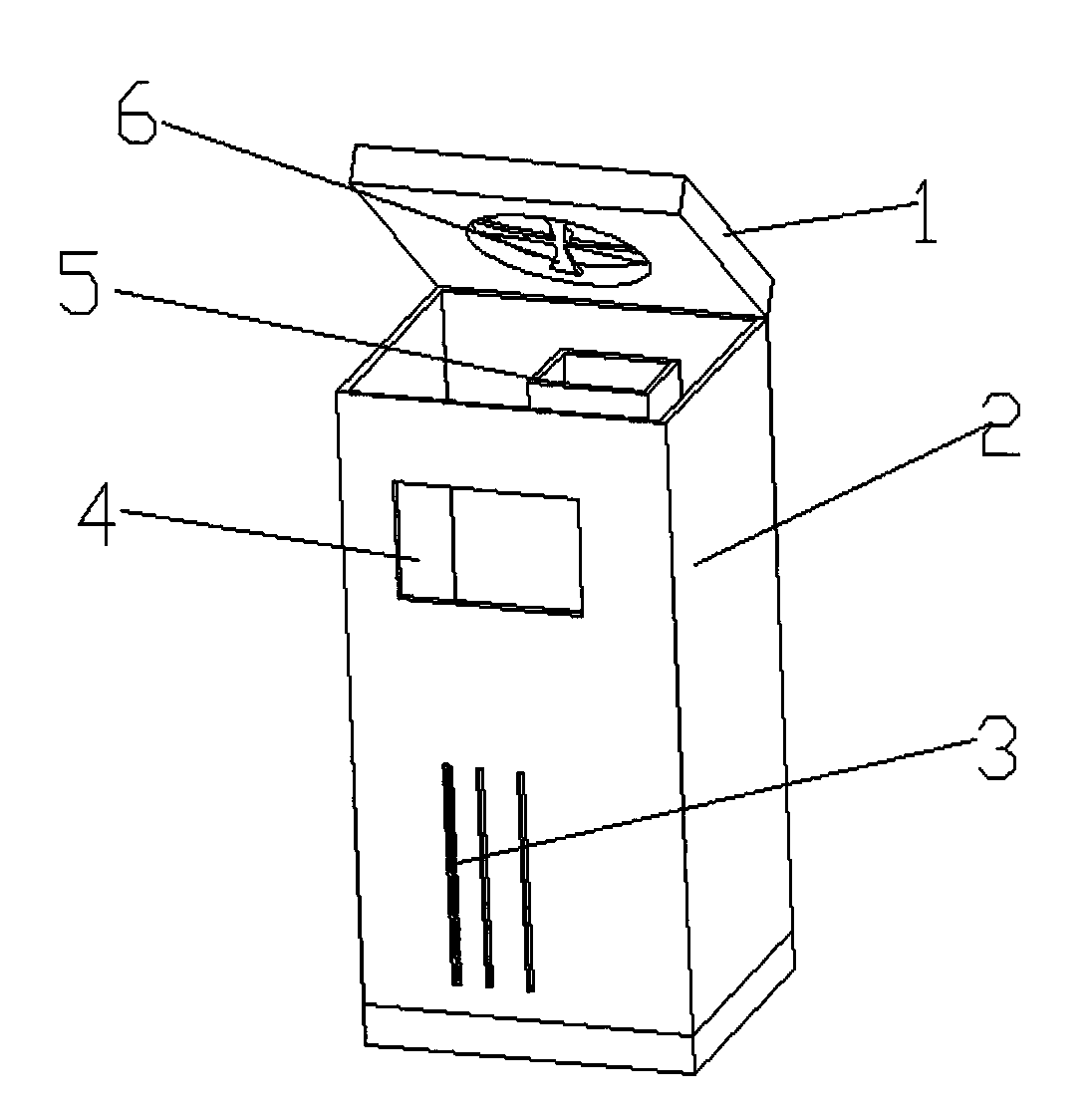 Solar deodorant garbage can