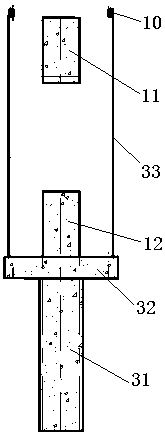 Three-dimensional structure track transfer device of straddle type single track and application method