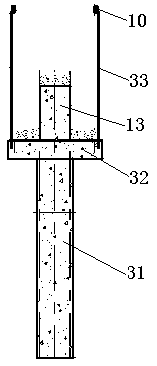 Three-dimensional structure track transfer device of straddle type single track and application method