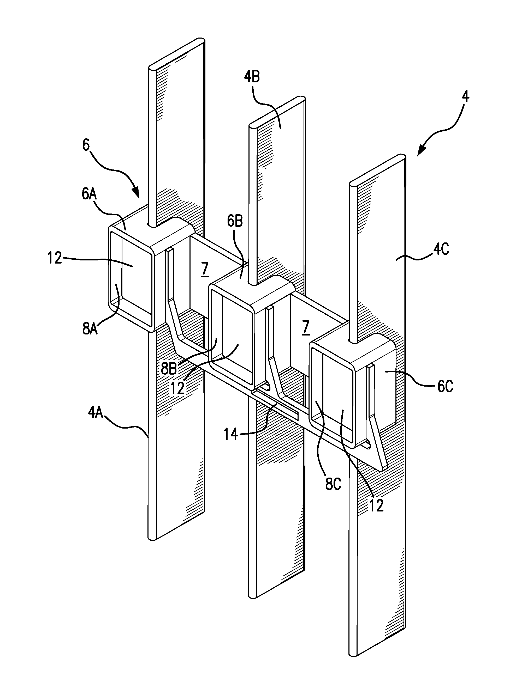 Double shutter shroud and tunnel for mcc bus connections