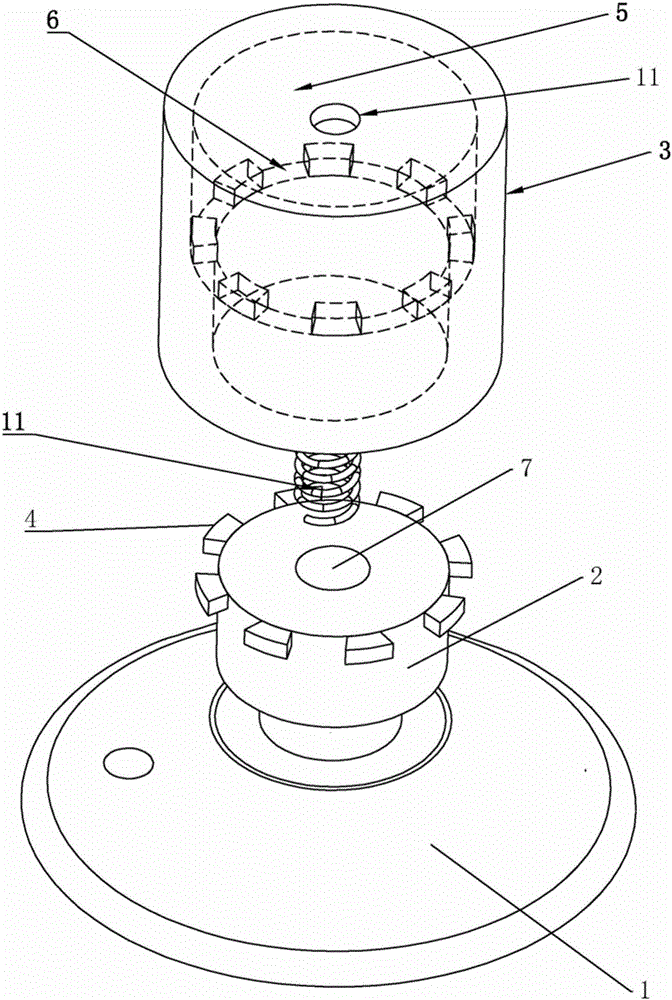 Faucet with 360-degree rotary type switch