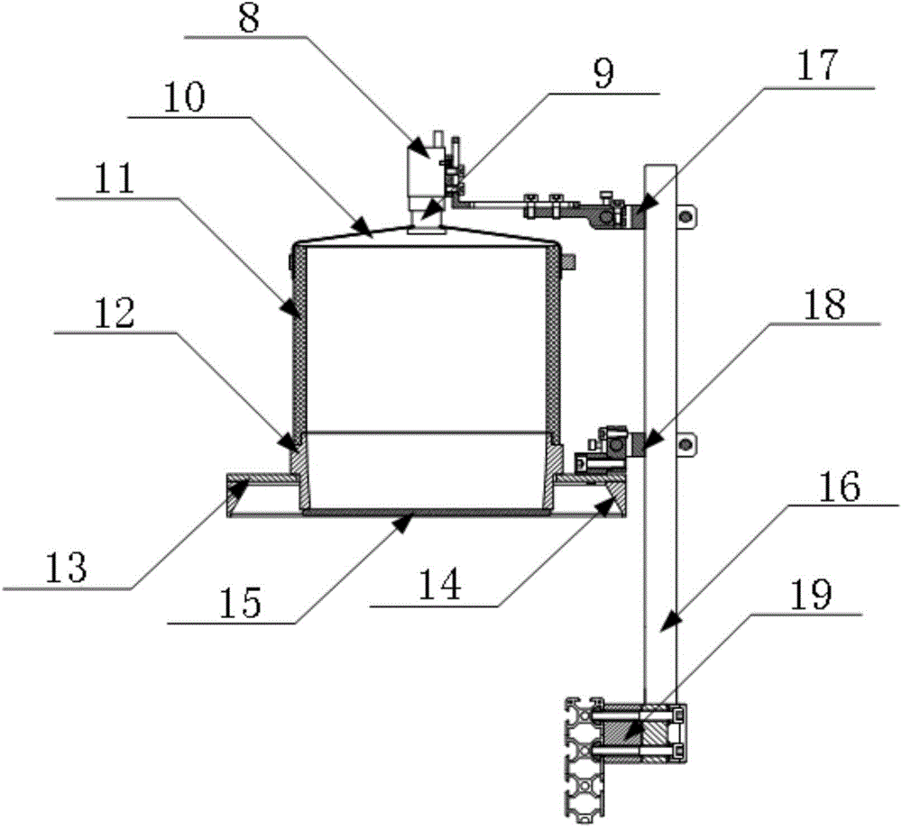 Imaging detector for jacket of cup or barrel container