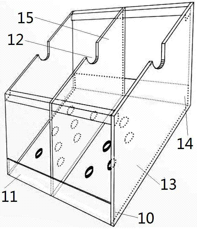 Hollow planting brick and vertical greening structure