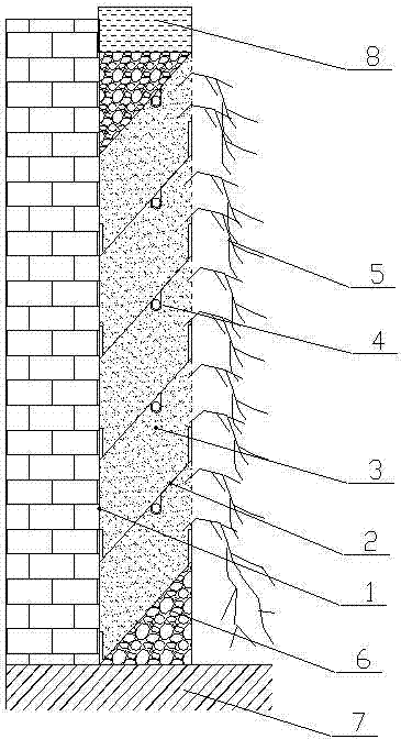 Hollow planting brick and vertical greening structure