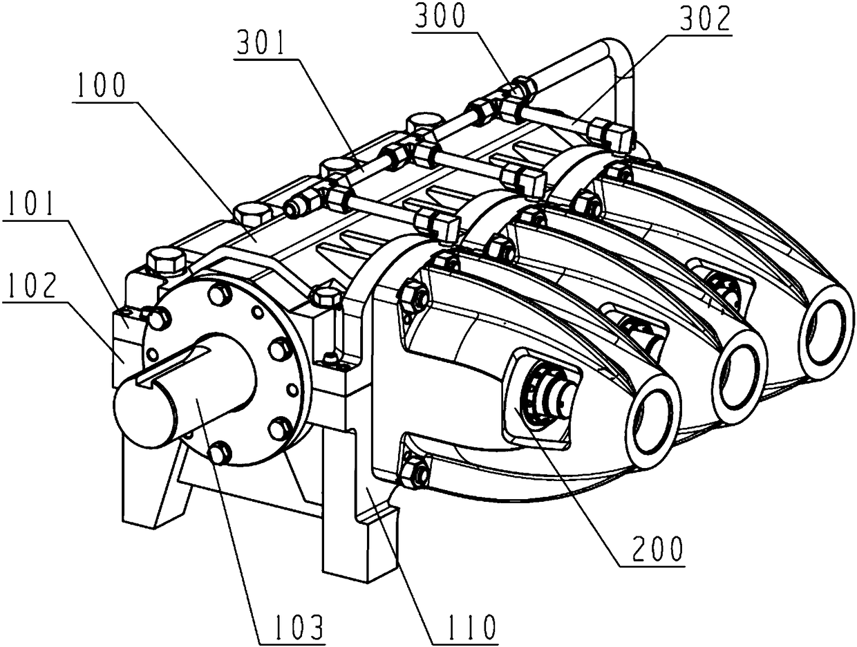 Liquid nitrogen pump power end assembly