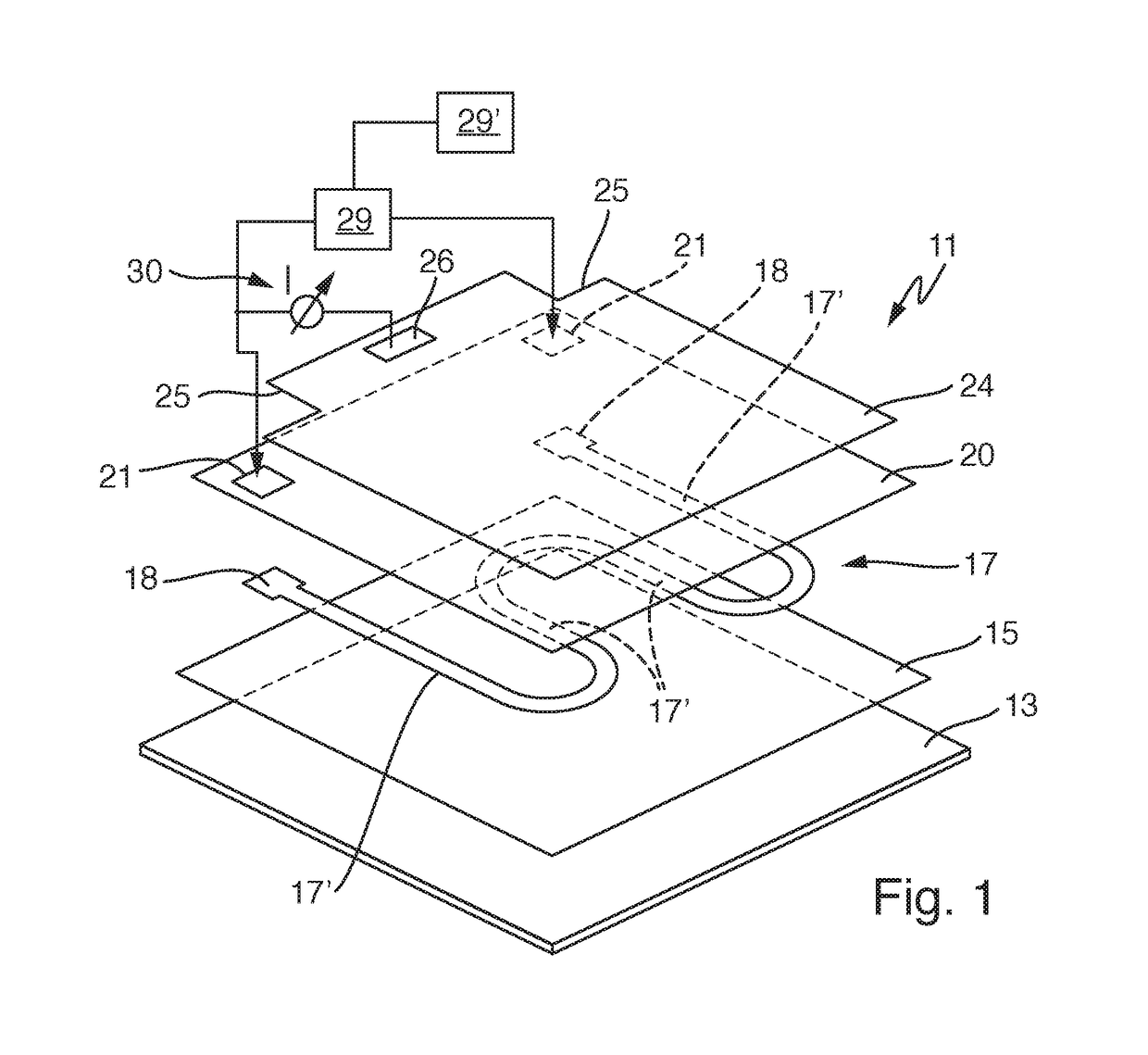 Heating device for heating water and method for operating a heating device of this kind