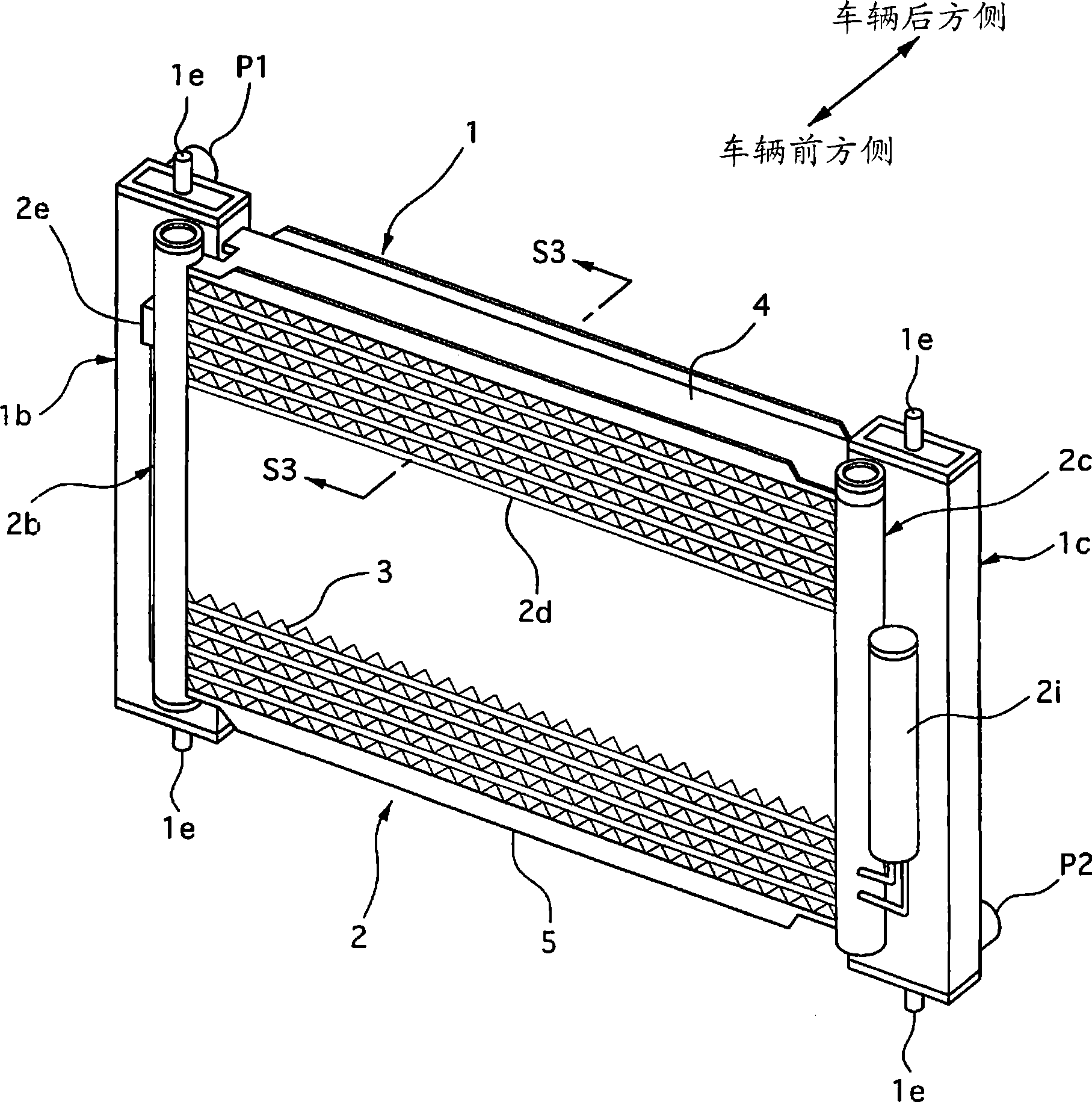 Heat exchanger for vehicle