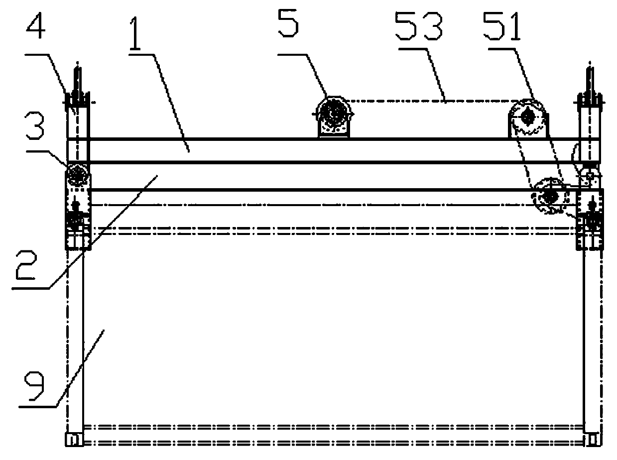 Automatic container dumping hanging tool