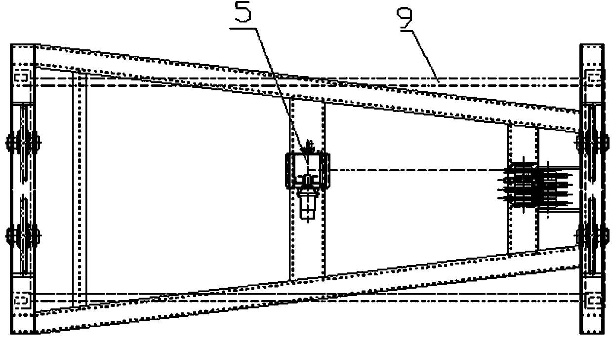 Automatic container dumping hanging tool