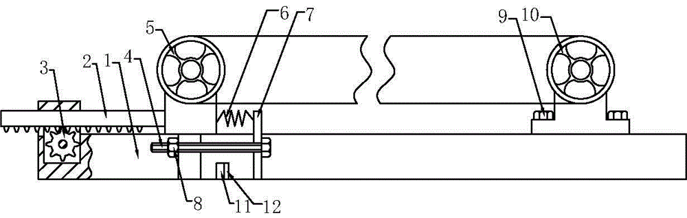 Belt pulley adjusting device