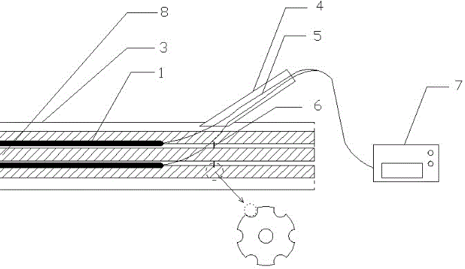 Device for monitoring prestress loss of steel strand