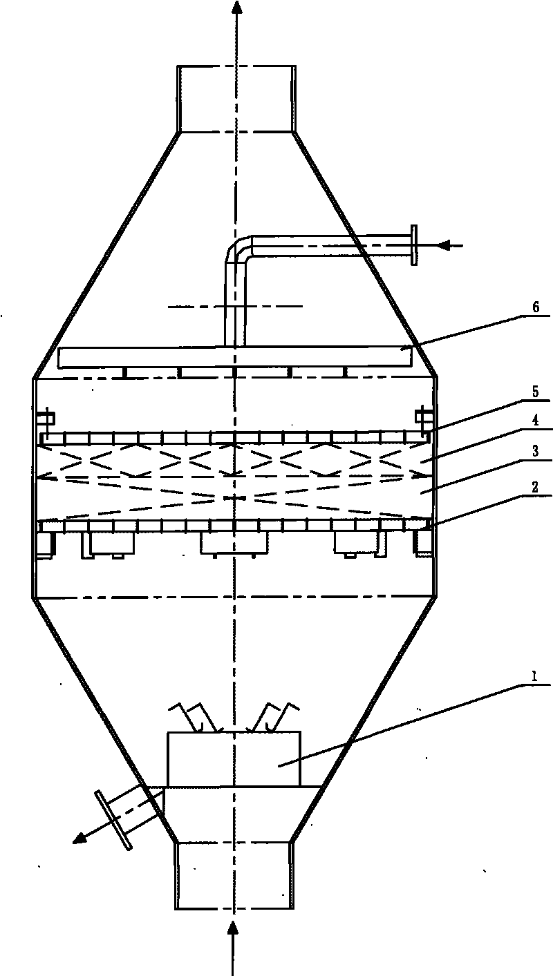 Mist catching separation device