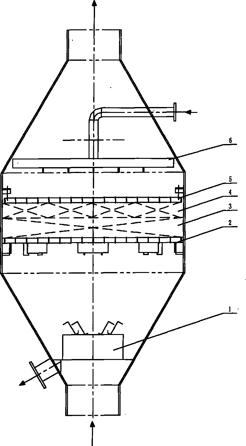 Mist catching separation device